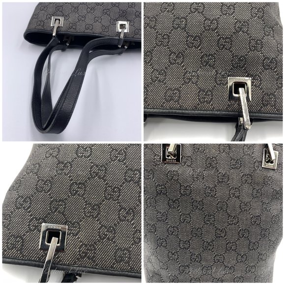 Authentic Gucci Monogram Bucket Shoulder Bag - Picture 10 of 13